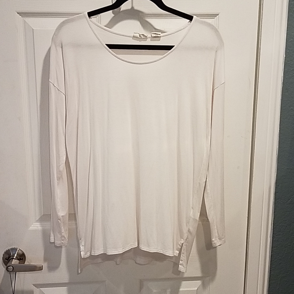 Nordstrom's Beacon Cove White Long sleeve blouse M